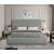 Devin Linen Fabric Queen Size Bed