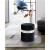 Hailey Velvet Ottoman/Stool with Stainless Steel Band