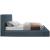 Devin Linen Fabric King Size Bed