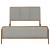 Arini Fabric/Wood Panel Bed, Eastern King Size