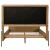 Arini Fabric/Wood Panel Bed, Queen Size