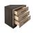 Baker Wood Nightstand w/3 Drawers