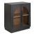 Archway Wood/Glass Accent Cabinet w/2 Doors