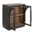 Archway Wood/Glass Accent Cabinet w/2 Doors