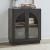 Archway Wood/Glass Accent Cabinet w/2 Doors