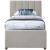 Harper Linen Fabric Twin Size Trundle Bed