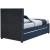 Harper Linen Fabric Twin Size Trundle Bed