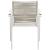 Maldives Outdoor Patio Mesh Waterproof Fabric Dining Arm Chair with Dark Grey Aluminum Frame