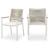 Maldives Outdoor Patio Mesh Waterproof Fabric Dining Arm Chair with Dark Grey Aluminum Frame