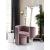 Selena Velvet Accent Chair & Ottoman Set