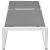 Maldives Outdoor Patio Mesh Waterproof Fabric Adjustable Sun Chaise Lounge Chair with White Aluminum Frame