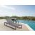Maldives Outdoor Patio Mesh Waterproof Fabric Adjustable Sun Chaise Lounge Chair with Aluminum Frame