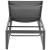 Maldives Outdoor Patio Mesh Waterproof Fabric Adjustable Sun Chaise Lounge Chair with Dark Grey Aluminum Frame