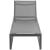 Maldives Outdoor Patio Mesh Waterproof Fabric Adjustable Sun Chaise Lounge Chair with Dark Grey Aluminum Frame