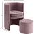 Selena Velvet Accent Chair & Ottoman Set