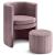 Selena Velvet Accent Chair & Ottoman Set