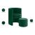 Selena Velvet Accent Chair & Ottoman Set