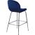 Paris Velvet Counter Stool with Polished Chrome Metal Frame