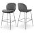 Paris Velvet Counter Stool with Polished Chrome Metal Frame