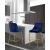 Karina Velvet Counter Stool with Polished Metal Frame