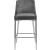 Karina Velvet Counter Stool with Polished Metal Frame