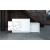 ORGANIC Straight Reception Desk w/Counter Top and Left Side RGB Light Panel, ADA Compliance