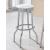 Theodore Leatherette Top Bar Stool with Metal Base
