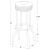 Theodore Leatherette Top Bar Stool with Metal Base