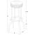 Theodore Leatherette Top Bar Stool with Metal Base