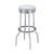 Theodore Leatherette Top Bar Stool with Metal Base