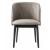 Abrey Fabric/Wood Customizable Dining Armchair