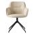 Cocoon Fabric/Metal 360° Swivel Customizable Padded Dining Armchair