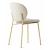 Inès Fabric/Metal Customizable Dining Chair