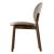 Inès Fabric/Wood Customizable Dining Chair