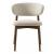 Oleandro Fabric/Wood Customizable Dining Chair