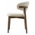 Oleandro Fabric/Wood Customizable Dining Chair