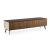 Universal Ceramic/Wood Customizable TV Stand w/2 Doors & Drop-Down Door & Metal Legs