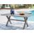 Half Moon Beach Aluminum Rectangular Dining Table