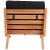 Tahiti Outdoor Patio Waterproof Fabric Accent Chair with Solid Teak Wood Frame
