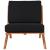 Tahiti Outdoor Patio Waterproof Fabric Accent Chair with Solid Teak Wood Frame