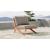 Tahiti Outdoor Patio Waterproof Fabric Accent Chair with Solid Teak Wood Frame