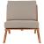 Tahiti Outdoor Patio Waterproof Fabric Accent Chair with Solid Teak Wood Frame