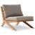 Tahiti Outdoor Patio Waterproof Fabric Accent Chair with Solid Teak Wood Frame