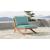 Tahiti Outdoor Patio Waterproof Fabric Accent Chair with Solid Teak Wood Frame