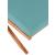 Tahiti Outdoor Patio Waterproof Fabric Accent Chair with Solid Teak Wood Frame