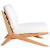 Tahiti Outdoor Patio Waterproof Fabric Accent Chair with Solid Teak Wood Frame