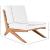 Tahiti Outdoor Patio Waterproof Fabric Accent Chair with Solid Teak Wood Frame
