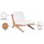 Tahiti Outdoor Patio Waterproof Fabric Accent Chair with Solid Teak Wood Frame