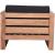 Anguilla Outdoor Patio Waterproof Fabric Accent Chair with Solid Teak Wood Frame