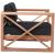 Anguilla Outdoor Patio Waterproof Fabric Accent Chair with Solid Teak Wood Frame